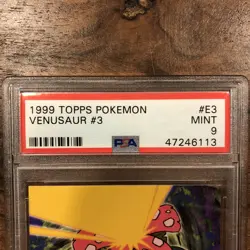 #03 Venusaur E3 Topps First Movie Blue Logo Pokemon Card 1999 PSA 9 MINT - Image 3