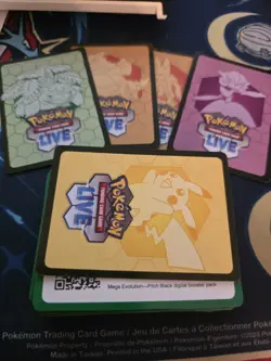 80x Pokemon TCG Online Live Pitch Black Code Cards Sent Via Message - Image 1