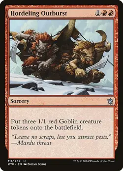 NM Foil - Hordeling Outburst [KTK - 111] Khans of Tarkir - Image 1