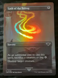 Lash of the Balrog Borderless FOIL , Lord of the Rings , NM, MTG , FREE SHIPPING - Image 1