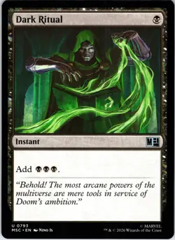 Dark Ritual 793 Uncommon Commander: Marvel Super Heroes Magic: The Gathering NM - Image 1