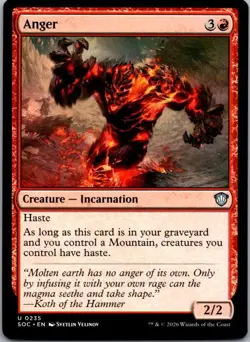 Anger 235 Uncommon Commander: Secrets of Strixhaven Magic: The Gathering NM - Image 1