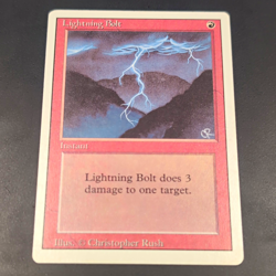 Wizards of the Coast Lightning Bolt MTG Revised Red Common Regular ENG Rush R - Image 1