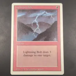 Wizards of the Coast Lightning Bolt MTG Revised Red Common Regular ENG Rush R - Image 2
