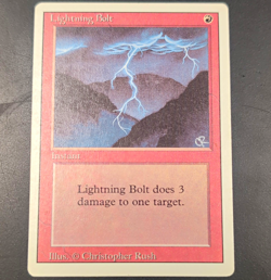 Wizards of the Coast Lightning Bolt MTG Revised Red Common Regular ENG Rush - Image 1