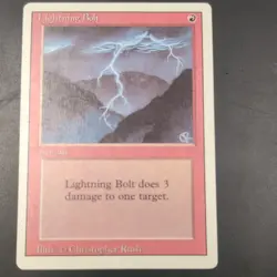 Wizards of the Coast Lightning Bolt MTG Revised Red Common Regular ENG Rush - Image 2