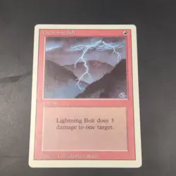 Wizards of the Coast Lightning Bolt MTG Revised Red Common Regular ENG Rush - Image 3