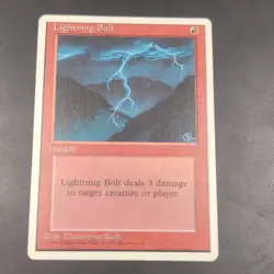 Wizards of the Coast Lightning Bolt 4th Edition Red Instant Common Regular ENG - Image 2