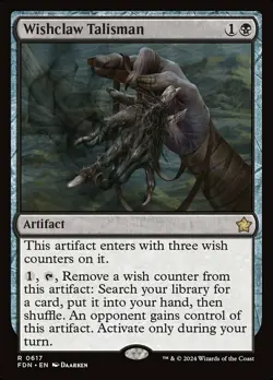 Mint/Near-Mint, English - 1 x MTG Wishclaw Talisman Magic: The Gathering Foundat - Image 1