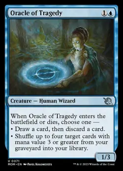 Oracle of Tragedy - Foil x1 - March of the Machine - NM-Mint, English - March of - Image 1