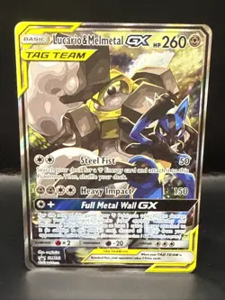 Pokemon Lucario & Melmetal GX SM192 Sm Promos Holo - Image 1