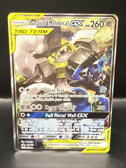 Pokemon Lucario & Melmetal GX SM192 Sm Promos Holo - Image 3