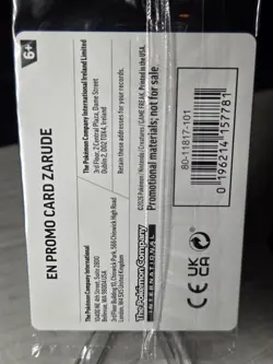 Zarude Pitch black promo gamestop NEW SEALED - Image 2