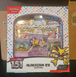 Pokemon Scarlet & Violet 151 Alakazam Ex Collection Box Set Sealed 4 Packs - Image 1