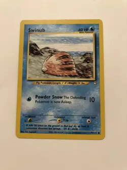 Pokemon - Swinub #79/111 - Neo Genesis - Common - Lightly Played - Image 1