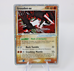 🔥 Groudon ex Ultra Rare Holo 93/101 Hidden Legends MP Pokemon TCG 🔥 - Image 1