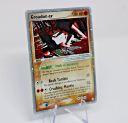 🔥 Groudon ex Ultra Rare Holo 93/101 Hidden Legends MP Pokemon TCG 🔥 - Image 2