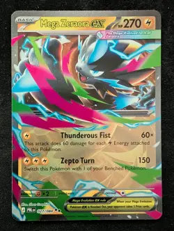 Pokemon Mega Zeraora EX Holo Pitch Black 027/084 Pokemon TCG English. NM - Image 1