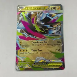 POKEMON TCG Pitch Black 027 Mega Zeraora ex Double Rare - Image 1