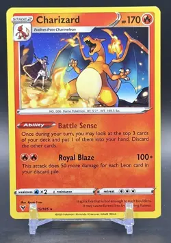 Pokemon TCG Charizard #025/185 Vivid Voltage Non-Holo NM - Image 1