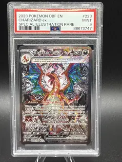 2023 Pokemon Obsidian Flames #223 Charizard Ex Special Illustration Rare PSA 9 - Image 1