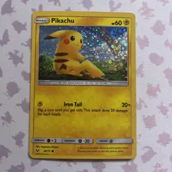 Pokemon TCG Pikachu 28/73 Sequin Holo General Mills Shining Legends NM - Image 1
