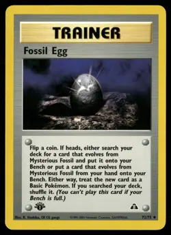 Pokemon Fossil Egg Neo Discovery 1st Edition 72/75 Uncommon Lightly Played - Image 1