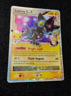 Luxray GL Lv.X Rare Holo 109/111 Rising Rivals EN 2009 110HP Level Up - Image 1