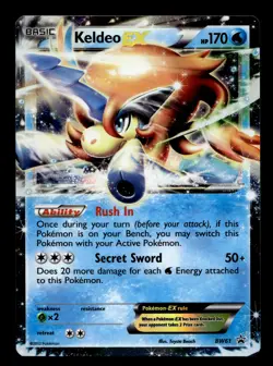 Keldeo EX BW61 Black and White Holofoil Promo Pokemon TCG - Image 1