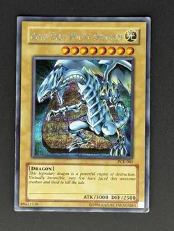 Yugioh! Blue-Eyes White Dragon PCK-001 Secret Rare Limited Edition Promo HP - Image 1