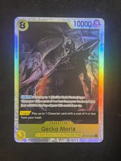 One Piece The Azure Sea's Seven Gecko Moria OP14-104 Super Rare SR NM - Image 1