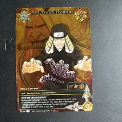 NARUTO CCG TCG THE THIRD HOKAGE 968 1ST EDITION SUPER RARE CARD NEAR MINT - Image 1