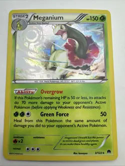 Pokemon Card Meganium Breakpoint Cosmo Holo Rare 3/122 Near Mint - Image 1