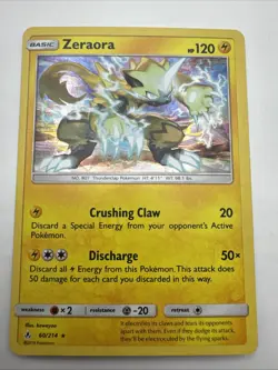 Zeraora 60/214 - Unbroken Bonds - Reverse Holo Pokemon Card - Near Mint - Image 1