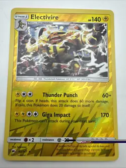 Pokemon Card Electivire Burning Shadows Reverse Holo Rare 43/147 Near Mint - Image 1