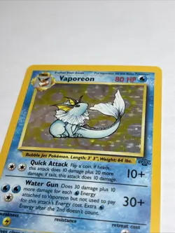 Vaporeon 12/64 Holo Rare Jungle Pokemon Card Vintage WOTC 1999 NM/LP - Image 2