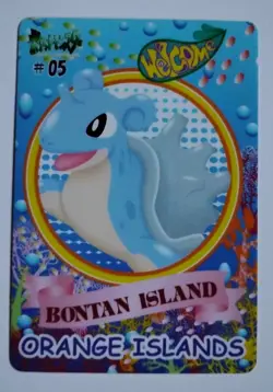Lapras Orange Island Lapras #5 Japanese Bandai Sealdass Sticker Pokemon Card m/n - Image 1