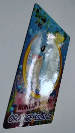 Lapras Orange Island Lapras #5 Japanese Bandai Sealdass Sticker Pokemon Card m/n - Image 2