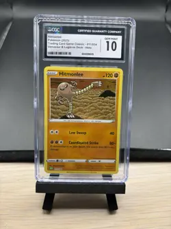 CGC 10 2023 Pokemon Hitmonlee Holo #011/134 Trading Card Classic GEM MINT - Image 1