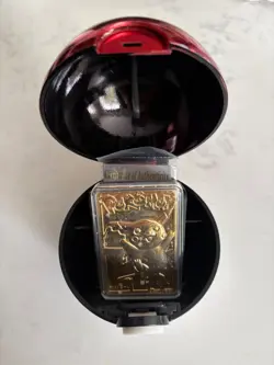 1999 Pokemon Burger King Pikachu 23k Gold Plated Metal Card WOTC - Image 3