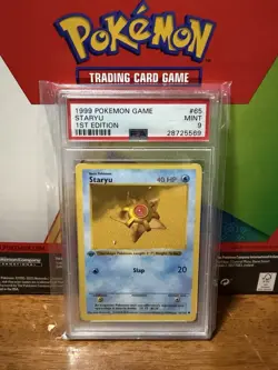 Pokemon Base Set 1st Edition Staryu #69 PSA Mint 9 Graded Card - Image 1