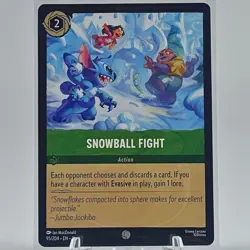Disney Lorcana Snowball Fight 95/204 Winterspell Common NM Card - Image 1