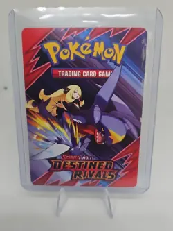 Destined Rivals Pack Art Trainer Tips PreRelease Card Cynthia Garchomp Exclusive - Image 1
