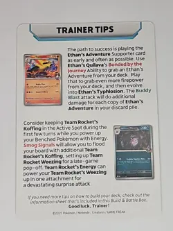 Destined Rivals Pack Art Trainer Tips PreRelease Card Cynthia Garchomp Exclusive - Image 4