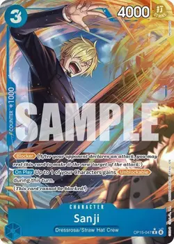 Sanji (Alternate Art) OP15-047 Rare One Piece Card R - Image 1
