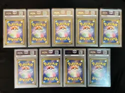 Pokemon Rayquaza EX 25th Anniversary PSA 10 9 Card Consecutive Serial Japan - Image 2
