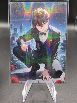 Heero Yuy Gundam Wing Holographic Anime Collectible Trading Card - Image 1
