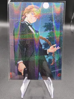 Duo Maxwell Gundam Wing Holographic Anime Collectible Trading Card - Image 1