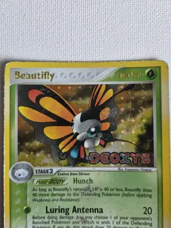 Beautifly EX Deoxys Stamped Holo Rare 2/107 2005 HP Pokemon Card - Image 4