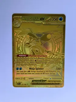 Mega Greninja ex Gold Hyper Rare 122/086 Chaos Rising Pokemon Card NM/M Pack Fre - Image 2